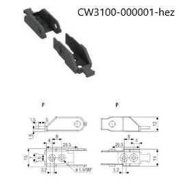Conductix Wampfler - Végelem CW3100-000001 energialánchoz P típus