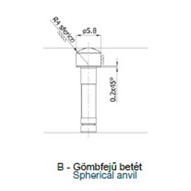 Borletti - Menetmikrométerek speciális és páros betétei - "C" - Tárcsás betét