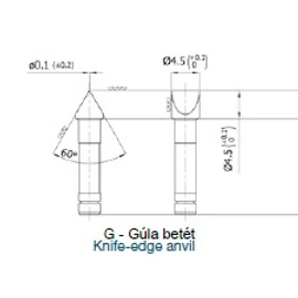Borletti - Menetmikrométerek referencia betétei kalibrációhoz - Metrikus menet 60° - 25 mm