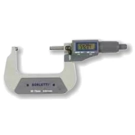 Borletti - Digitális, ezred pontosságú külső mikrométer 100-125 mm, adatkimenettel.