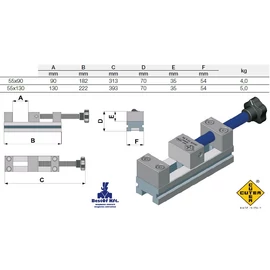 Cuter EDM Satu 55x130, szikraforgácsolásnál használható