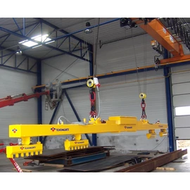 Fix elektro-permanens mágneses emelőgerenda,   profilok egyenkénti mozgatásához.