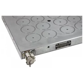 Elektro-permanens mágnesasztal, teljesen fém felület, 405x785x42 mm, 1 csatornás vezérlővel