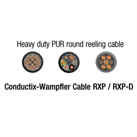 Conductix Wampfler - RXP nehéz-üzemi kábeldob kábel - PUR köpenyű elektromos tömlővezeték
