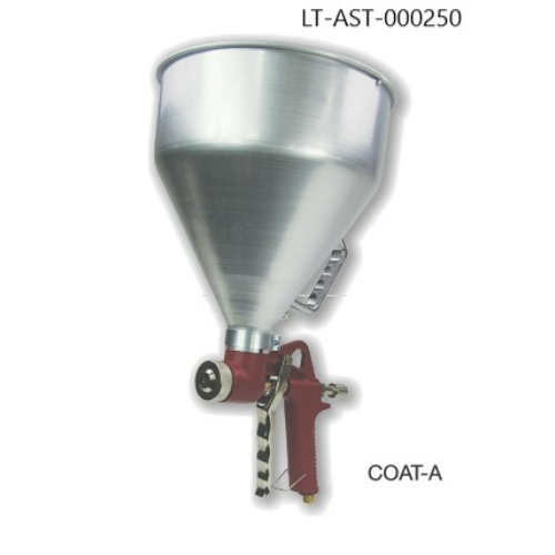 COAT-A Alacsony nyomású vakolatszóró pisztoly, anyagba meríthető, alumínium gravitációs tartállyal, vékonyvakolatokhoz
