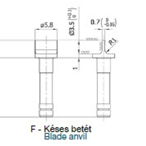 Borletti - Menetmikrométerek speciális és páros betétei - "G" - Gúla betét