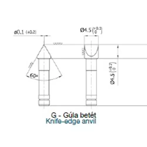 Borletti - Menetmikrométerek referencia betétei kalibrációhoz - Metrikus menet 60° - 25 mm