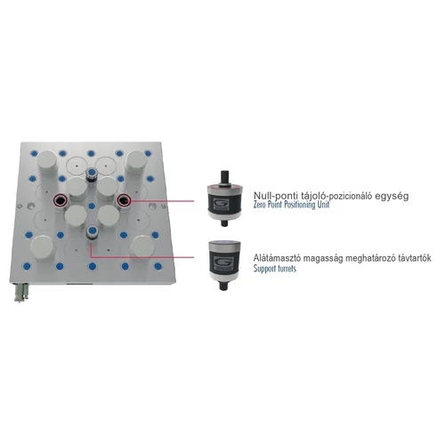 Mágnesasztal - Mágneses nullpont rendszer 600x600